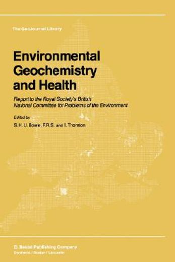 environmental geochemistry and health (en Inglés)