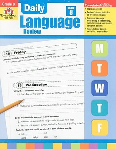 daily language review, grade 8 (en Inglés)