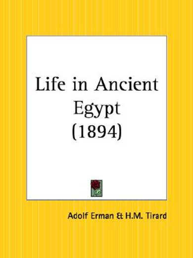 life in ancient egypt, 1894