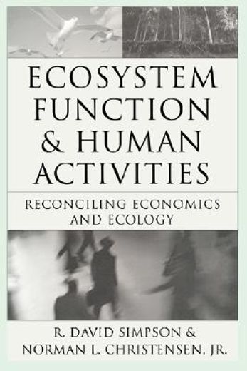 ecosystem function and human activities (en Inglés)