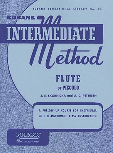 rubank intermediate method - flute or piccolo (en Inglés)