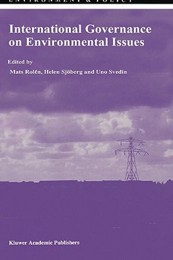 international governance on environmental issues (en Inglés)