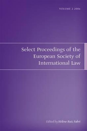 select proceedings of the european society of international law 2008