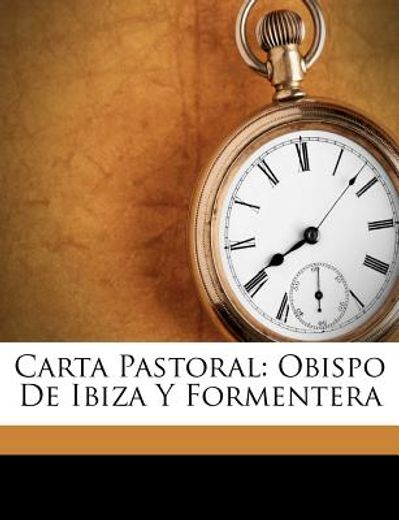 carta pastoral: obispo de ibiza y formentera