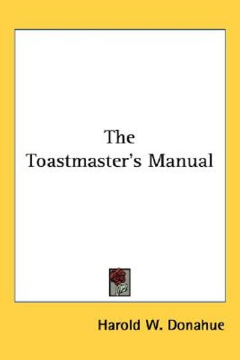 the toastmaster´s manual