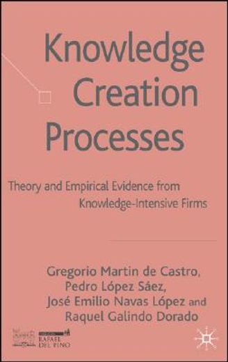 knowledge creation processes,theory and empirical evidence from knowledge-intensive firms