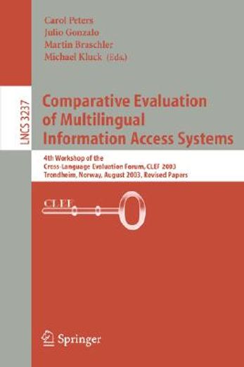 comparative evaluation of multilingual information access systems (en Inglés)