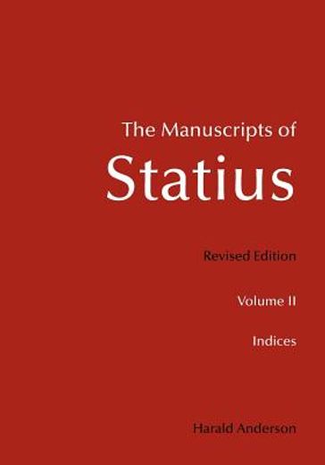 the manuscripts of statius,indices