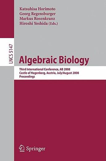 algebraic biology,third international conference, ab 2008, castle of hagenberg, austria, july 31-august 2, 2008 procee