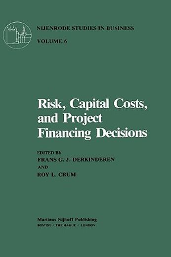 risk, capital costs, and project financing decisions (in English)