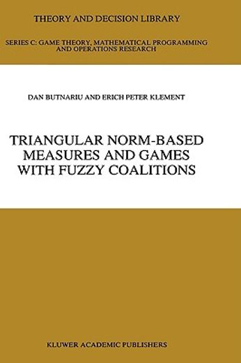 triangular norm-based measures and games with fuzzy coalitions (en Inglés)