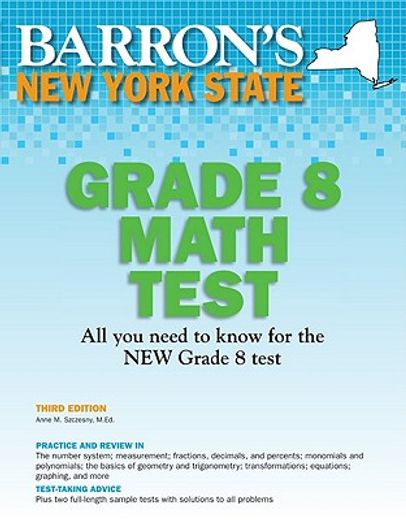 barron`s new york state grade 8 math test