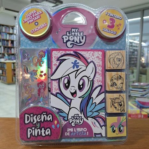 My Little Pony: Blister sellos [Libro + 3 Sellos de Madera + 1 Tintero]