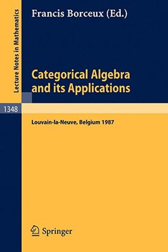 categorical algebra and its applications (en Inglés)