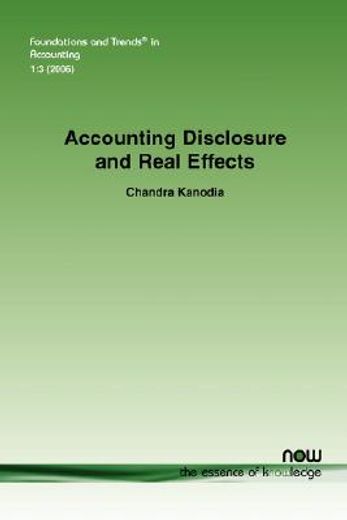 accounting disclosure and real effects
