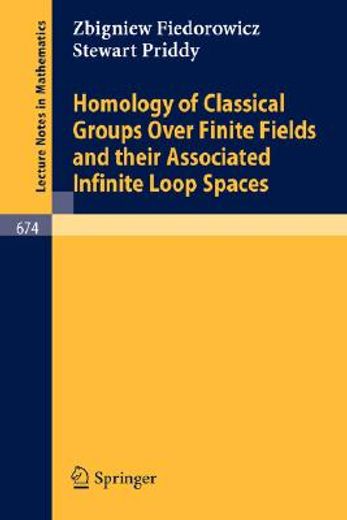 homology of classical groups over finite fields and their associated infinite loop spaces (en Inglés)
