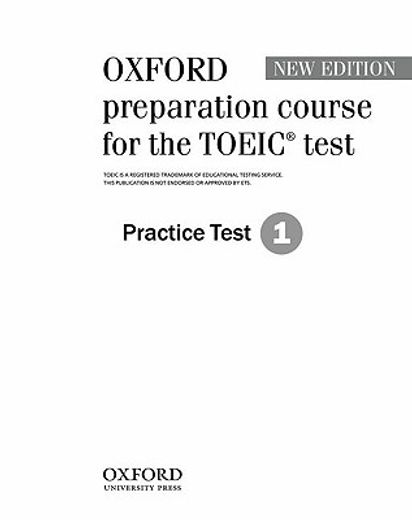 oxford preparation course for the toeic test 1