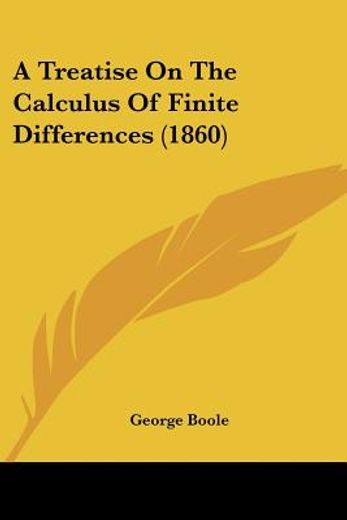 treatise on the calculus of finite differences (1860)