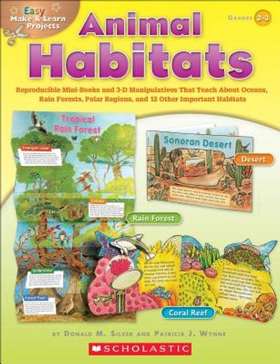 easy make & learn projects animal habitats (en Inglés)
