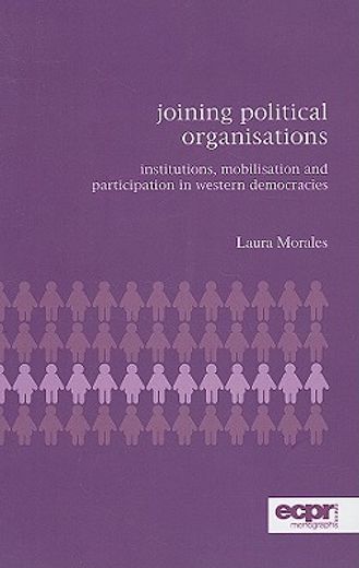 joining political organizations,instituitions, mobilization, and participation in western democracies