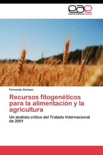 recursos fitogen ticos para la alimentaci n y la agricultura (in Spanish)