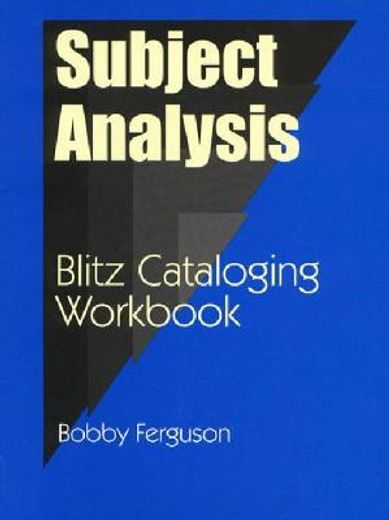 subject analysis,a blitz cataloging