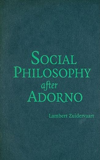 social philosophy after adorno