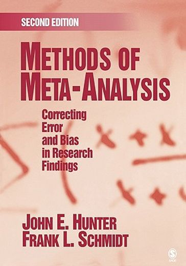 methods of meta-analysis,correcting error and bias in research findings