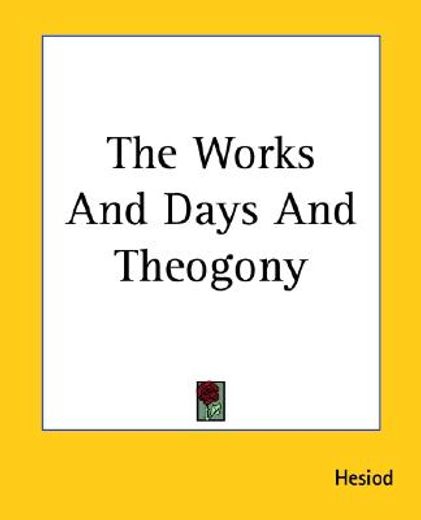 the works and days and theogony