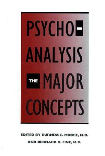 psychoanalysis,the major concepts