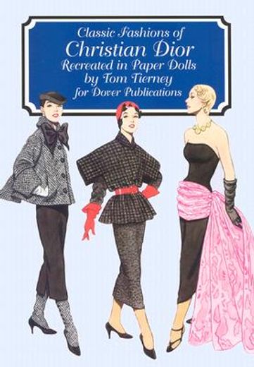 classic fashions of christian dior recreated in paper dolls (in English)