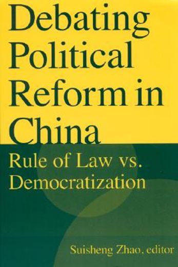 debating political reform in china,rule of law vs. democratization