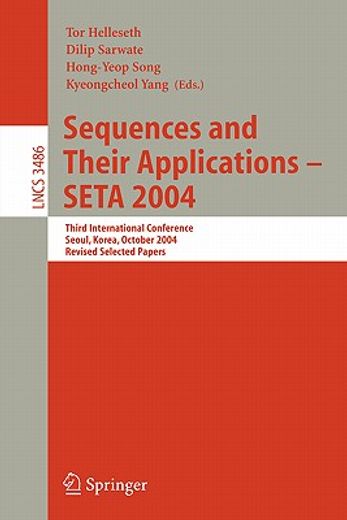 sequences and their applications - seta 2004,third international conference, seoul, korea, october 24-28, 2004, revised selected papers