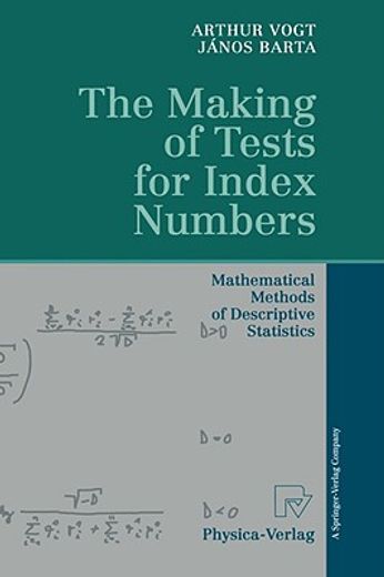 the making of tests for index numbers (in English)