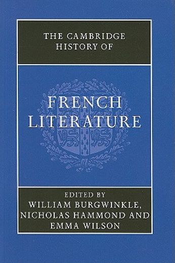 the cambridge history of french literature