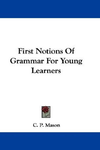 first notions of grammar for young learn