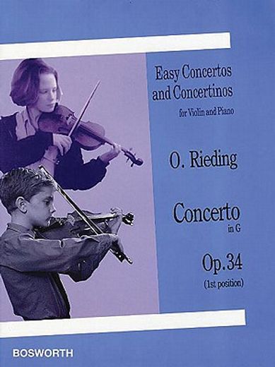 concerto in g, op. 34,easy concertos and concertinos series for violin and piano