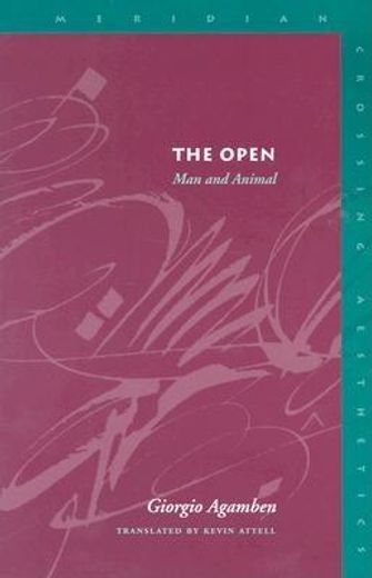 the open,man and animal (en Inglés)