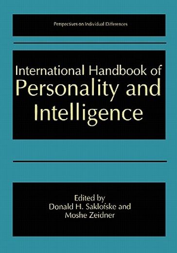 international handbook of personality and intelligence