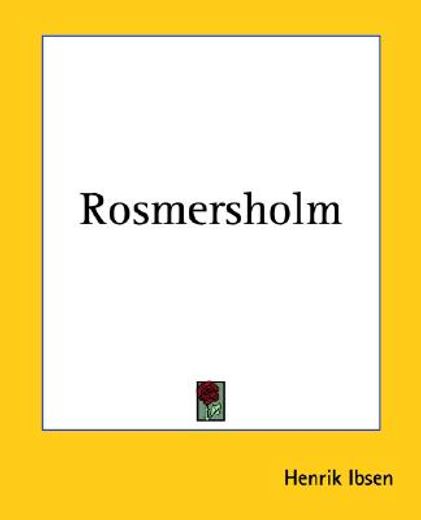 rosmersholm (en Inglés)