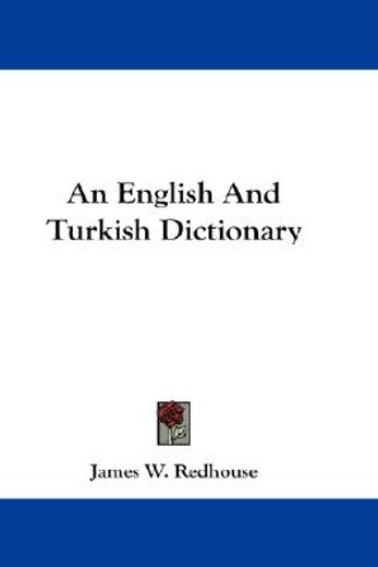 an english and turkish dictionary