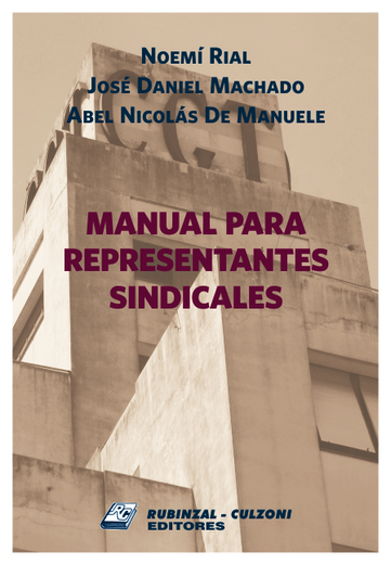 Manual Para Representantes Sindicales (in Spanish)