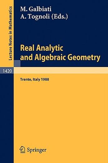 real analytic and algebraic geometry (en Francés)