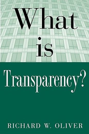 what is transparency? (in English)