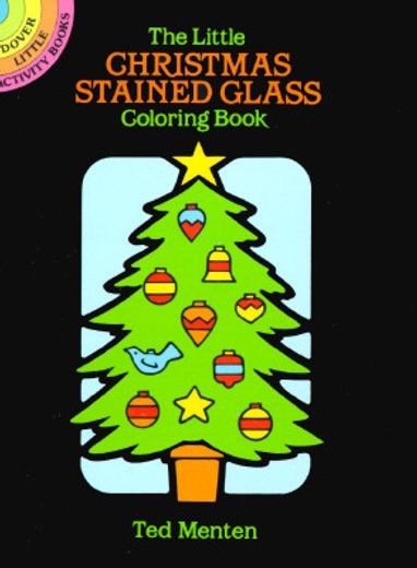 the little christmas stained glass coloring book