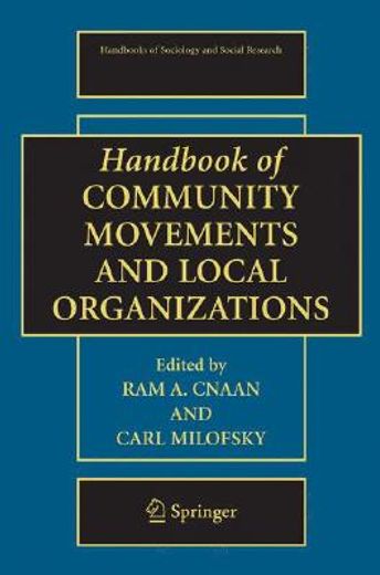 handbook of community movements and local organizations