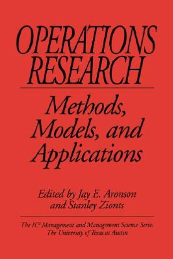 operations research,methods, models, and applications
