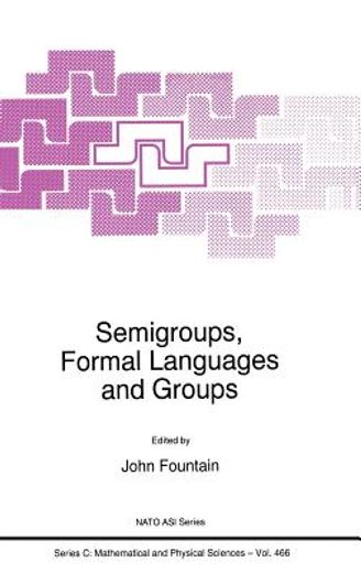 semigroups, formal languages and groups
