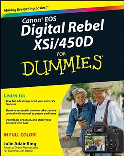canon eos digital rebel xsi/450d for dummies (en Inglés)