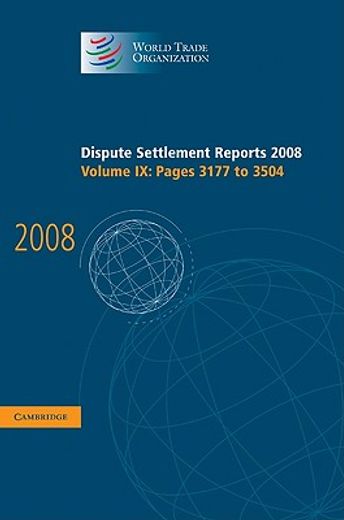 dispute settlement reports 2008